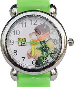 Private Lable Kids Boys and Girls latest Ben 10 watch Green color