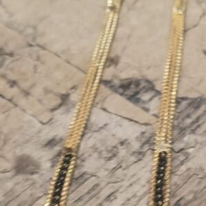 Private Lable gold plated long chain with pendant mangalsutra for women