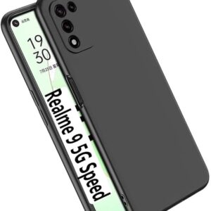 Private Lable Back Cover for Realme 9 5G Speed Back Cover Case Black Silicon