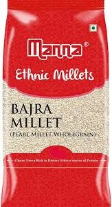 Manna 100 Whole Grain Bajra Pearl Millet Natural Grains Sajje 500GM