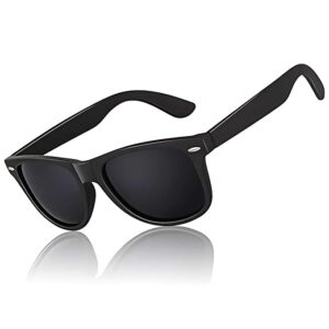Private Lable Black Jones Wayfarer Full Rim Square Sunglasses black colour