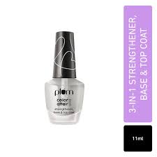Plum Color Affair 3 in 1 Strengthener Base Top Coat 11ml