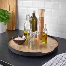 Ikea SM TA Lazy Susan acacia veneer for kitchen