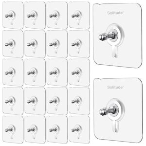 Private Lable Solitude 20 Pack Heavy Duty Self Adhesive Screw Hooks