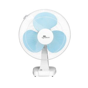 RR Signature Centuare Table Fan White and Blue