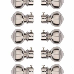 Ferio Stainless Steel Curtain Bracket Holder for Door and Window pack of 10
