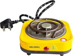 Wellberg Square Shape Electric Small Hot Plate 500 W