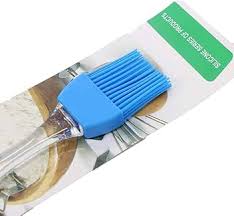 Private Lable Kitchen Flat Silicon Oil Cooking Brush colour blue