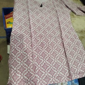 Private Label Cotton kurti white printed m size