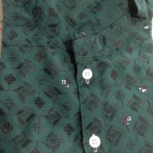 Private Label Men Green Colour 40 Size Panjabi Pant Set