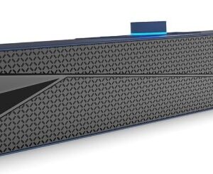 amazon basics X20R 20W Bluetooth Soundbar with 2000mAh Battery 2X Bass Up to 9hrs of Playback Blue
