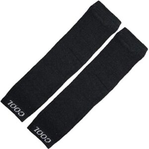 TENDSY Unisex Compression Arm Sleeves for Sports Black Colour