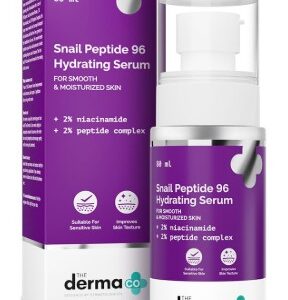 The Derma Co Snail Peptide 96 Hydrating Serum with Niacinamide Peptide Complex for Smooth Moisturized Skin 80 ml