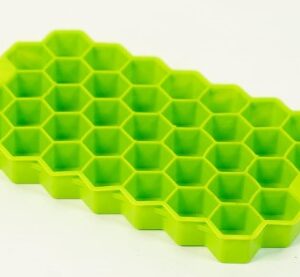Private Label Silicone Ice Cube Tray Molds Easy Release and Flexible 37 Ice Cubes Green