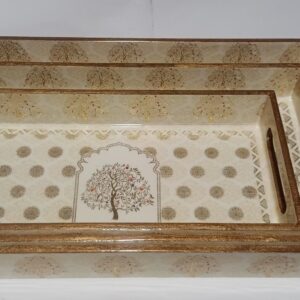 Private Label Printed Wooden Mdf Serving Tray 3 Pic