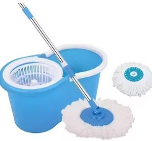 Private Label Premium Mop Bucket Set With 1 Microfiber Refill Blue