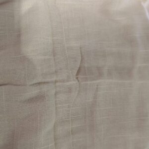 Private Label Rod Pocket Sheer Curtains Beige Colour 7 Feet Cotton