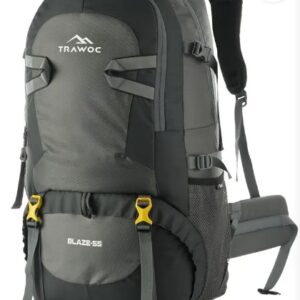 Private Label BLAZE 55L Travel Backpack for Camping Hiking Bag Menand Women Rucksack 55 L Multicolor