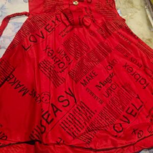 Private Label kids red colour frock 24 size