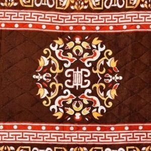 Private Label Velvet Pooja Aasan Floor Mat for Prayer Meditation Sitting Multipurpose Mat Color Brown