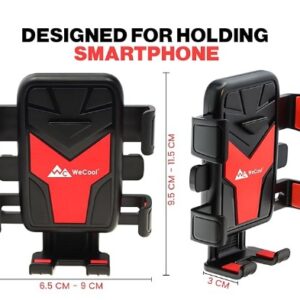 WeCool B3 360 Rotational Mobile Holder for Bike with OneClick Locking Secure Grip Design Mobile Stand for Bike Handle with Cushioning PadsPhone Holder for mounting map and GPS Navigation Devices