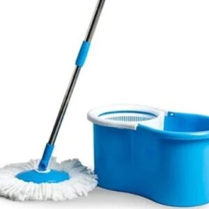 Private Label Mops with Bucket Mop set with 2 Absorber mop with bucket for floor cleaning Sky Blue