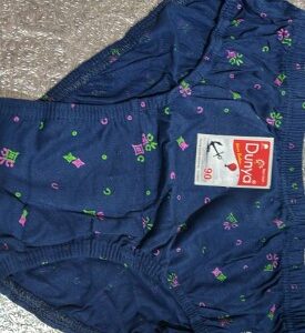 Private Label Women Cotton printed Regular Comfortable Panty Briefs Size 30 Blue