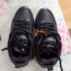 Bourge Black Velcro Shoes for Kids Uk 11 With Less