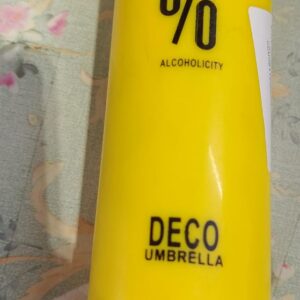 Private Label 0 Parcent Alcoholicity Deco Umbrella Yellow Colour