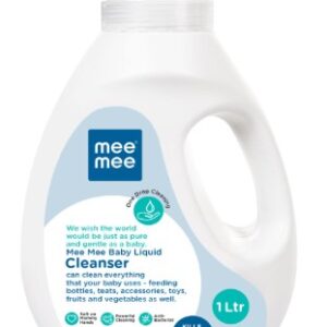 Mee Mee Baby Liquid Cleanser 1000ML Anti Bacterial Kills Germs Cleanser for Baby Bottles Nipples Accessories Toys Fruits Vegetables No Alcohol One Drop Cleaning Dermatologically Tested