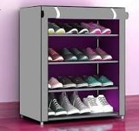 Private Label Foldable Shoerack And Wasdrobe Grey Colour
