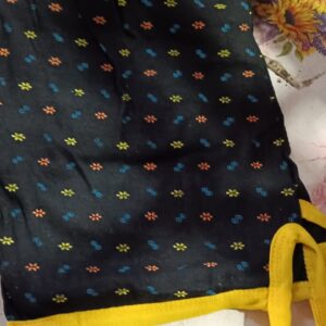 Private Label Pack Of 2 Black Colour Yellow Degine Kids Girls 6 To 7 Years Shorts