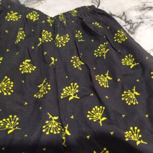 Private Label Pack Of 3 Black Colour Yellow Degine Kids Girls 6 To 7 Years Shorts