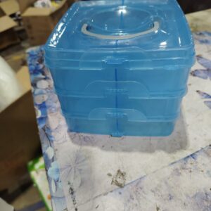 Private Label 3 Layer18 Grids Transparent Square Plastic Organizer Jewellery Craft Accessories Storage Box