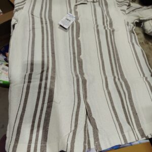 Dnmx mens t shirt white and brown l size