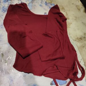 Private Label womans top maroon colour