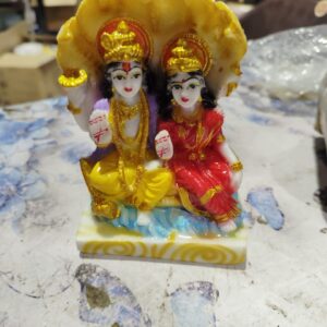 Private Label Stone SEEMA HANDICRAFT Lord Laxmi Vishnu Marble Idol Vishnu Statue Temple Decor Religious Murti Pooja Gift Item Spiritual Puja Vastu Showpiece