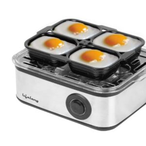 Lifelong 2 in1 Egg Boiler and Poacher 500 Watt Black