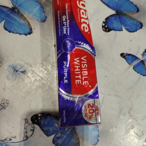 Visible White Purple Toothpaste ColorCorrects Yellow Tones 100g20g