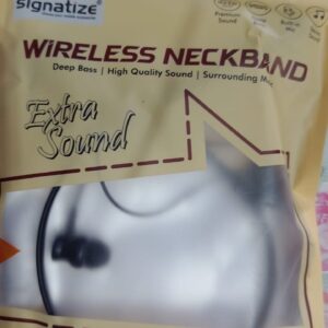 Signatize Wireless Neck Band Extra Sound Black