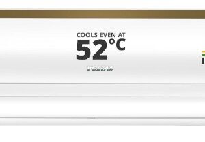 Voltas 1.5 Ton 5 Star Inverter Split AC Copper WiFi 5400W 4 Way Swing Super Silent operation 5 in 1 Adjustable Mode Anti dust Filter 185V Vertis Smart Air Elite Gold White Only Indoor