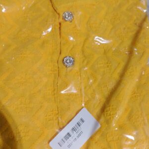 Private Label Kids Boys Yellow Colour Kurta Panjabi Set 14 Size