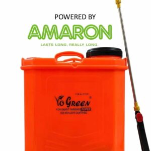 Go Green Electric Operated 20 Litre Knapsack Sprayer 12V 12Ah Double Motor Pump High Pressure 20 Feet Spray Range Rechargeable Agricultural Spray Pump