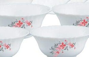 Private Label 12 Bowl Set White Glass