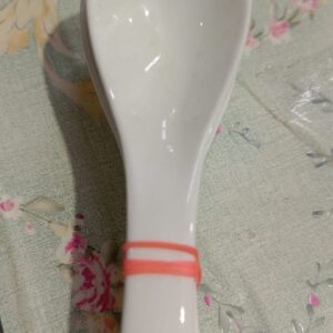 Private Label 6 Pcs White Khari Spoon