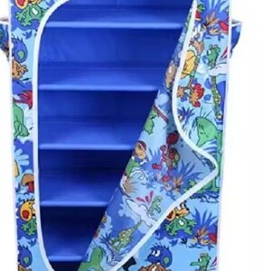 Private Label 6 shelves heavy PVC pipe shoe rack Collapsible Shoe Stand Blue 6 Shelves DIY Do It Yourself