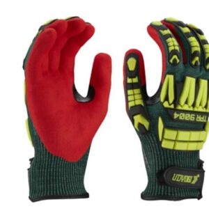 UDYOGI TPR 9004 Impact Resistance Cut Level 5 liner Safety Gloves Red