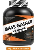 Powerlift For Lean Muscle Gain Protein Powder with Multivitamin Weight Gainers Mass Gainers 3 kg Rich Chocolate