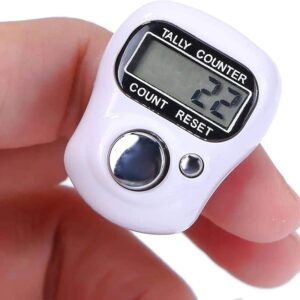 Mini Hand Tally Counter Finger Ring White Colour