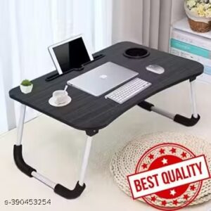Private Label Foldable and Portable Wooden Black Colour Study Table